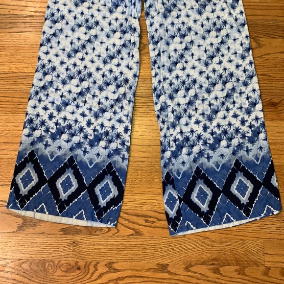 Beachlunchlounge BlueWhite Wide-Leg Pant sz:S - Picture 3 of 7